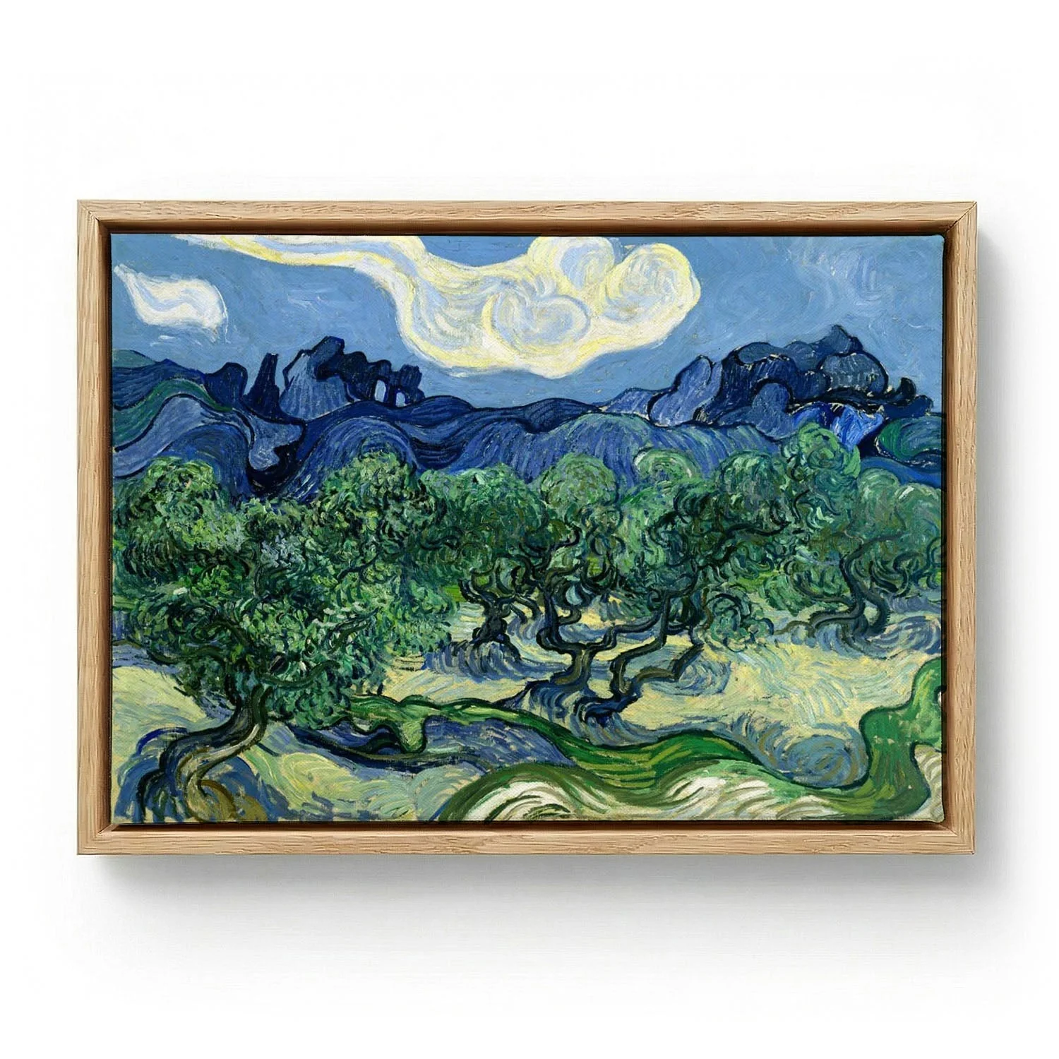 Olive Trees with the Alpilles in the Background by Van Gogh