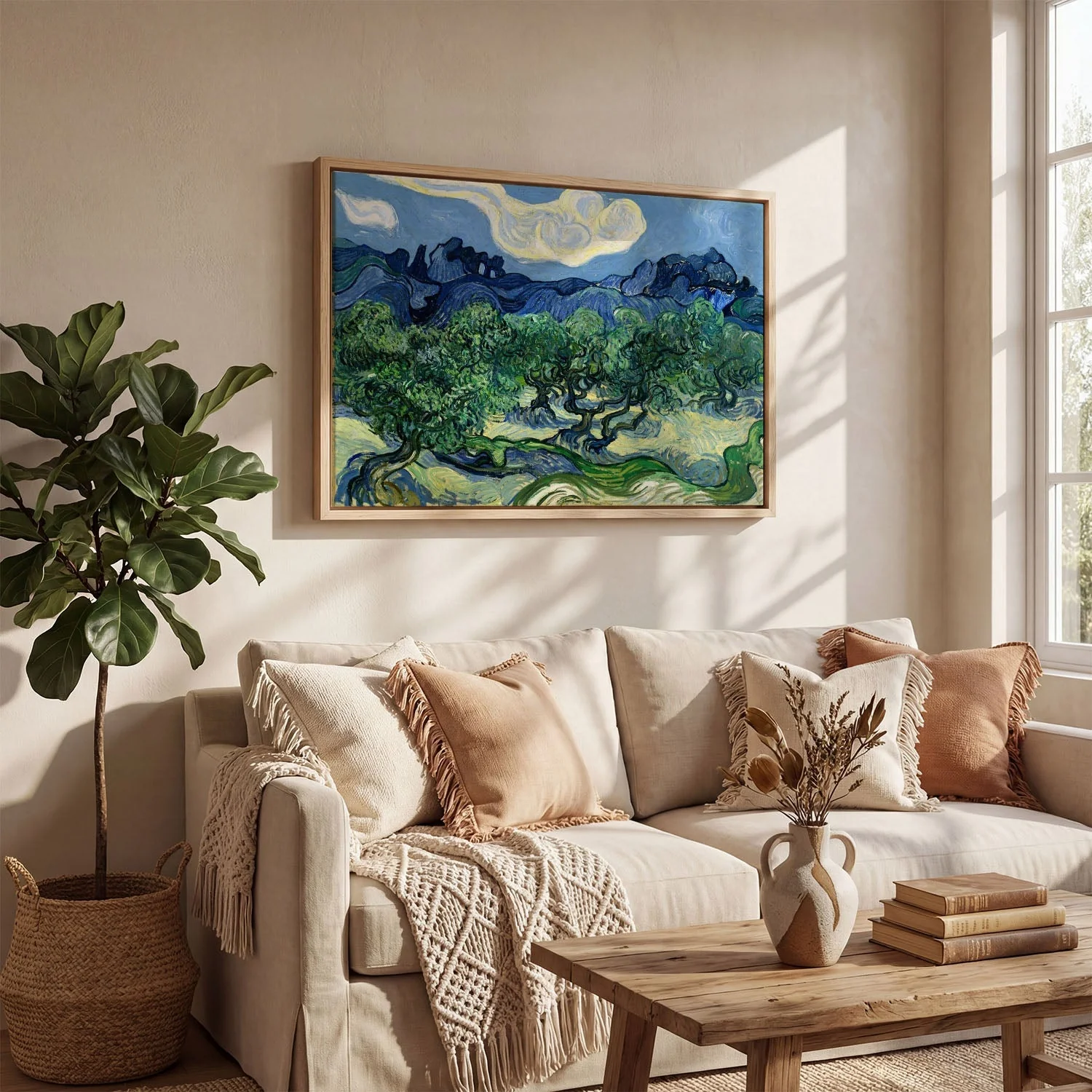 Olive Trees with the Alpilles in the Background by Van Gogh - Image 4