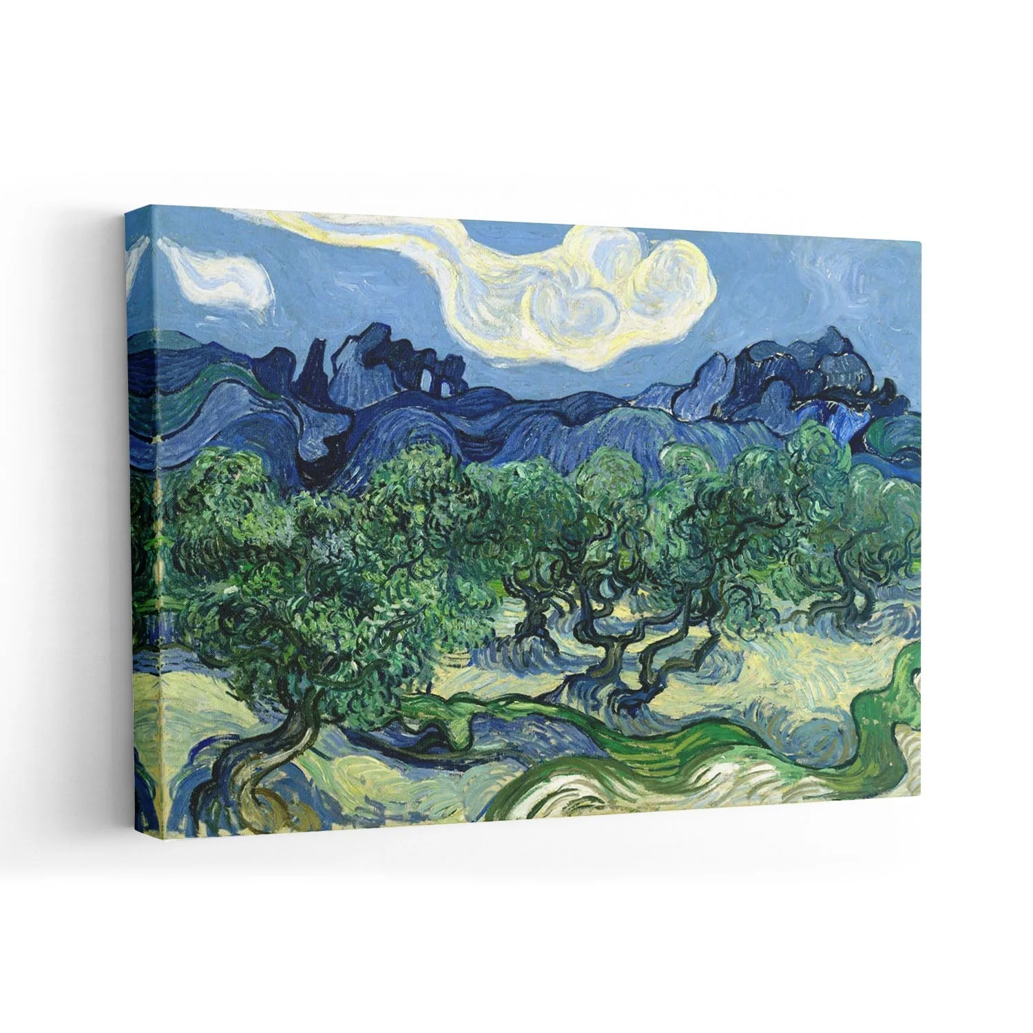 Olive Trees with the Alpilles in the Background by Van Gogh - Image 7
