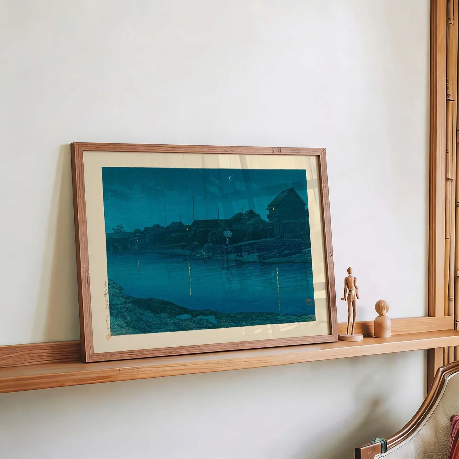 Ōmori Coast Art Print by Hasui - Image 4