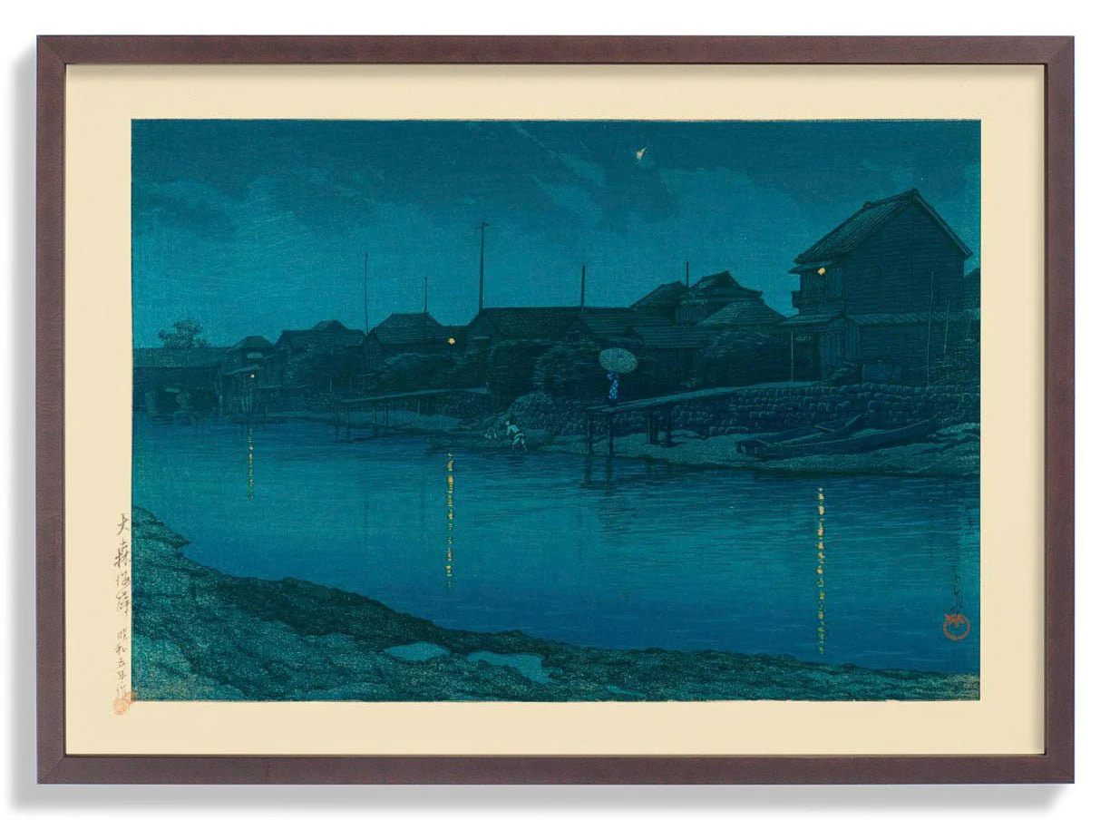 Ōmori Coast Art Print by Hasui - Image 7