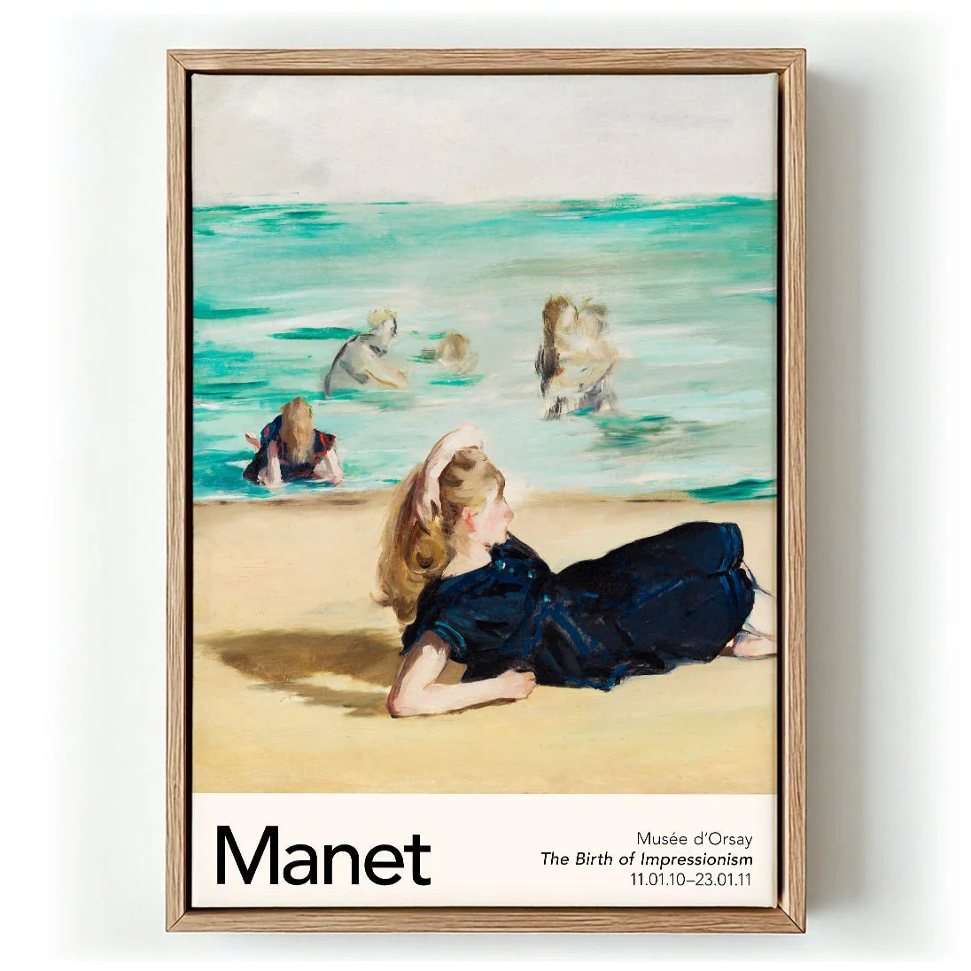 On the Beach by Manet Exhibition