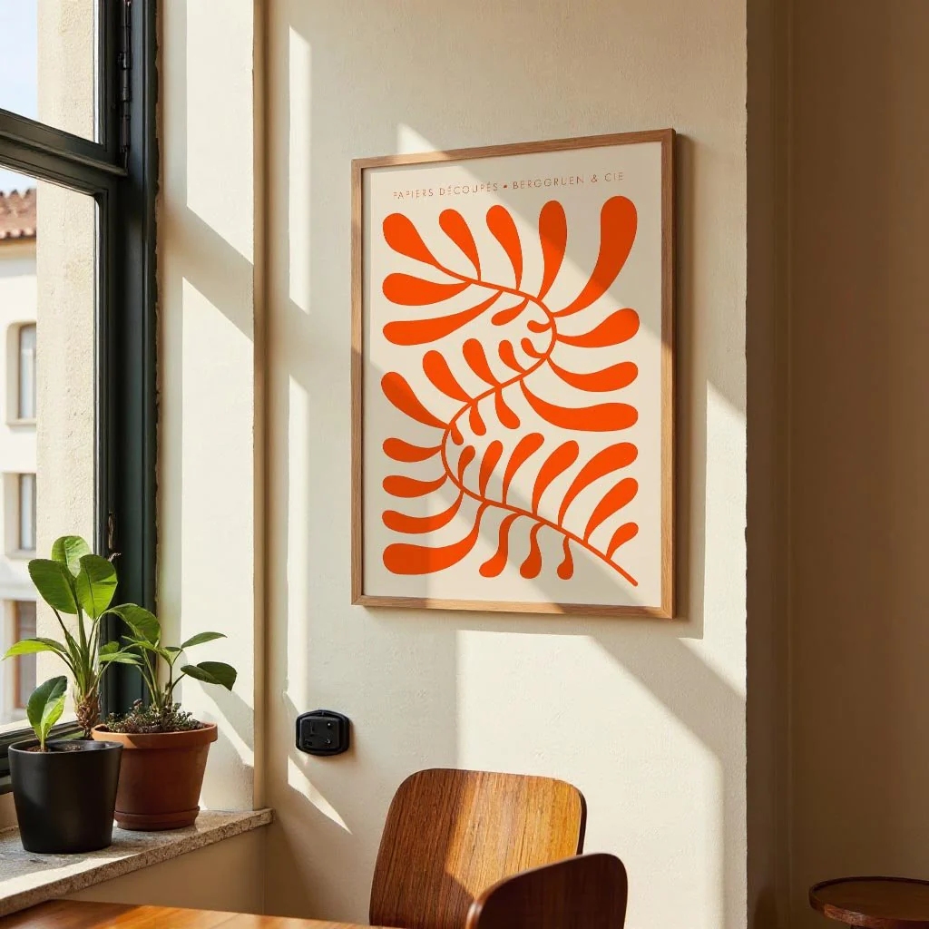 Orange Papiers Découpés Art Exhibition - Image 2