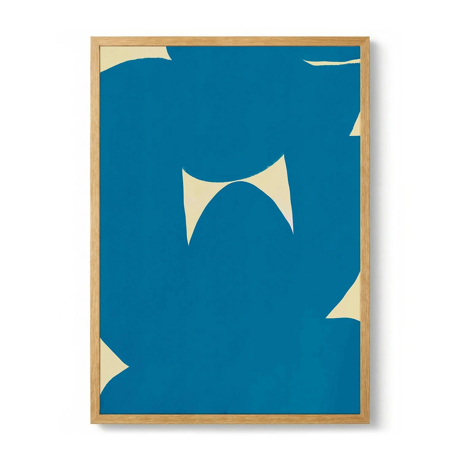Organic Blue Abstract by Little Dean