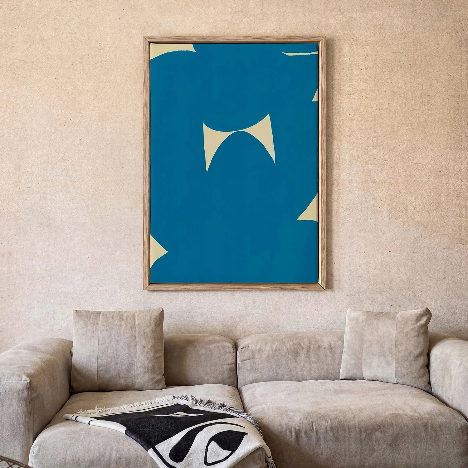 Organic Blue Abstract by Little Dean - Image 2