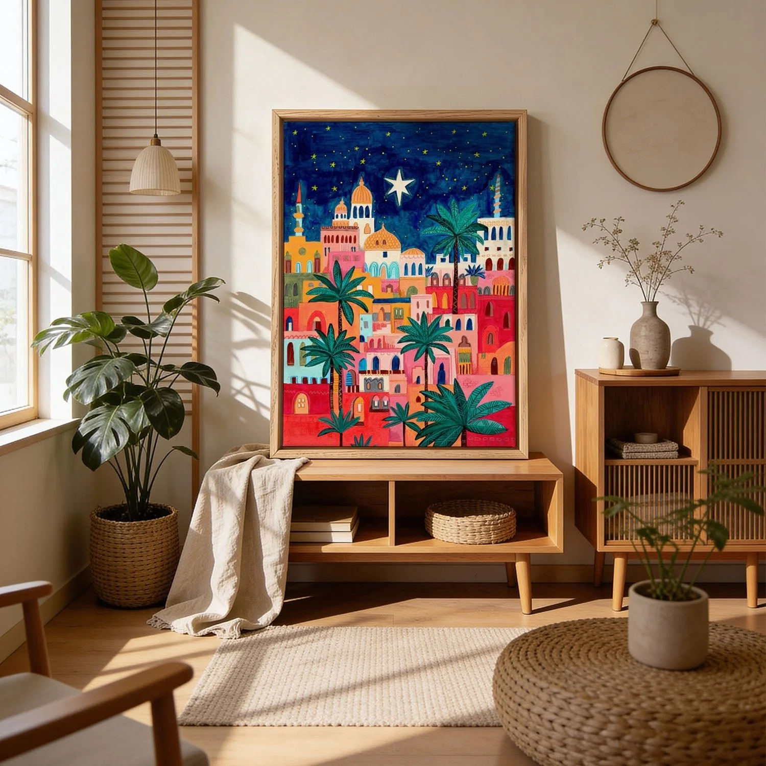 Oriental city under a starry sky in bright colours by Caroline Bonne Müller - Image 4
