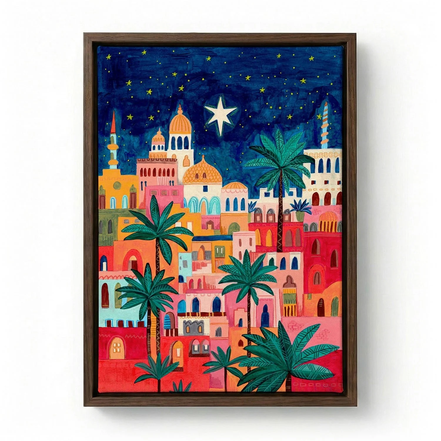 Oriental city under a starry sky in bright colours by Caroline Bonne Müller - Image 6