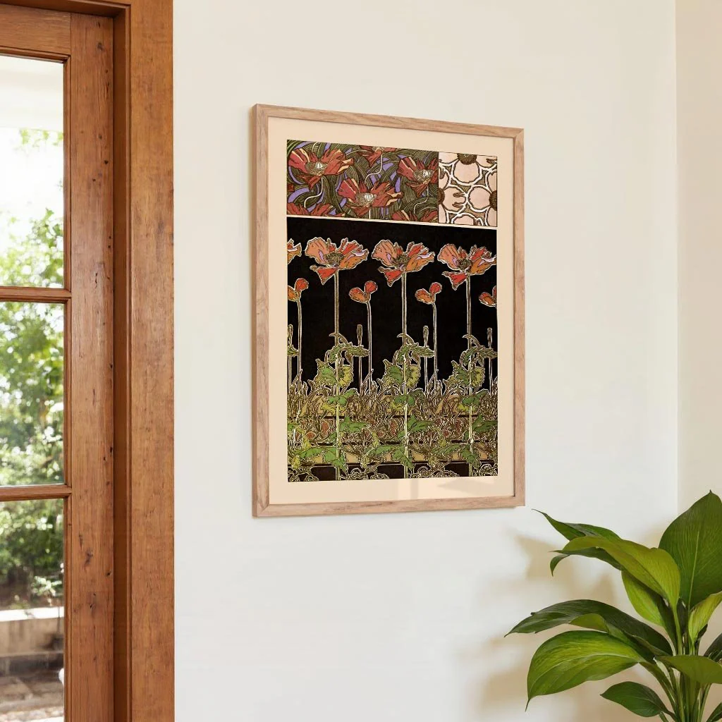 Oriental Flowers by Alphonse Mucha - Image 4