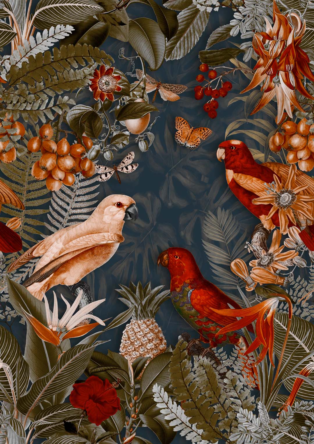 Parrots Midnight Jungle by Andrea Haase - Image 8