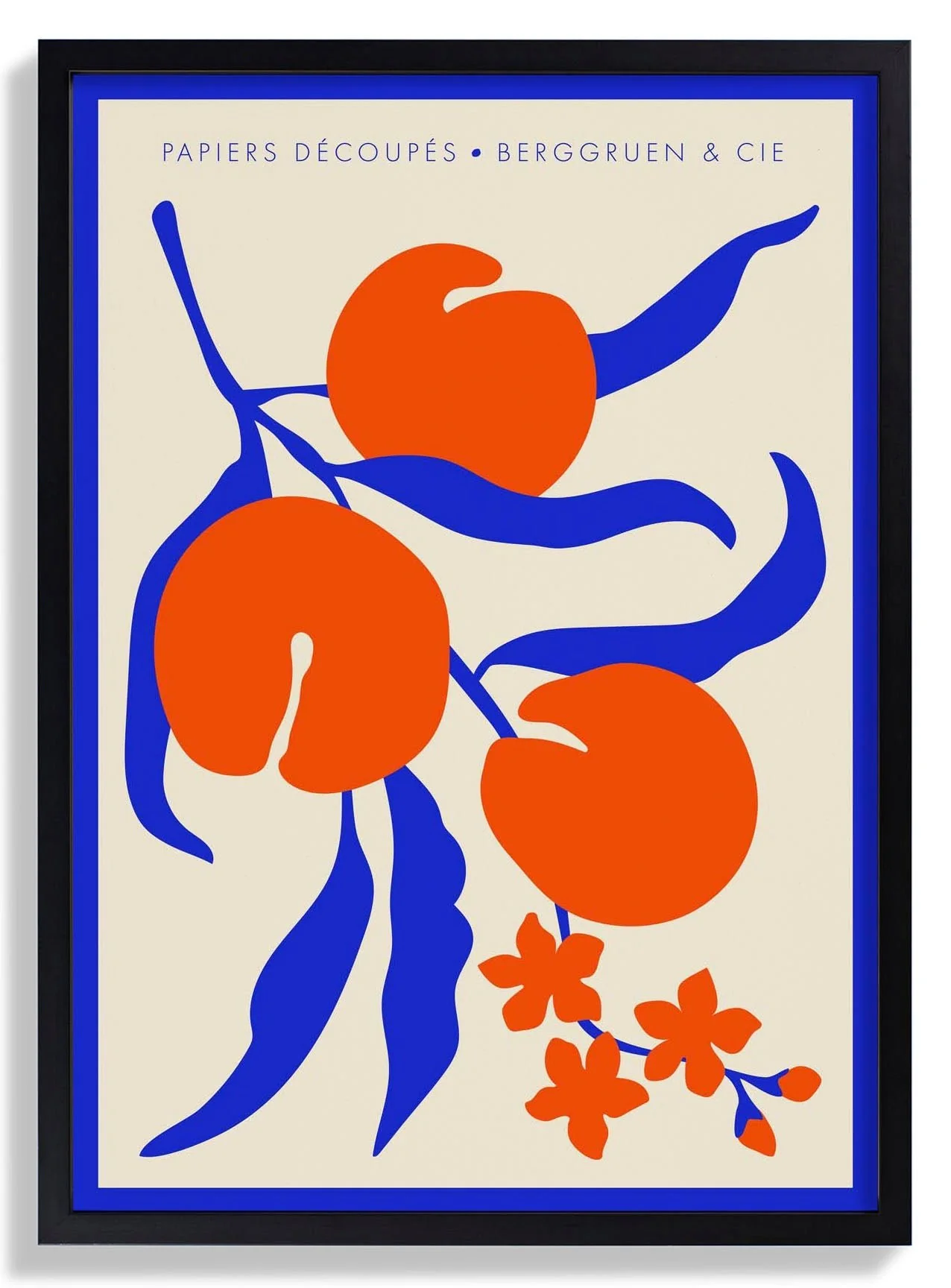 Peaches Blue Orange Papiers Découpés Art Exhibition - Image 6