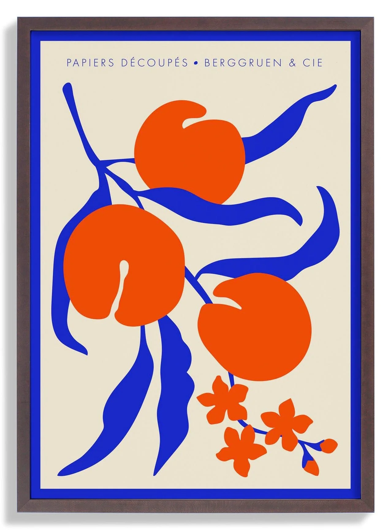 Peaches Blue Orange Papiers Découpés Art Exhibition - Image 7