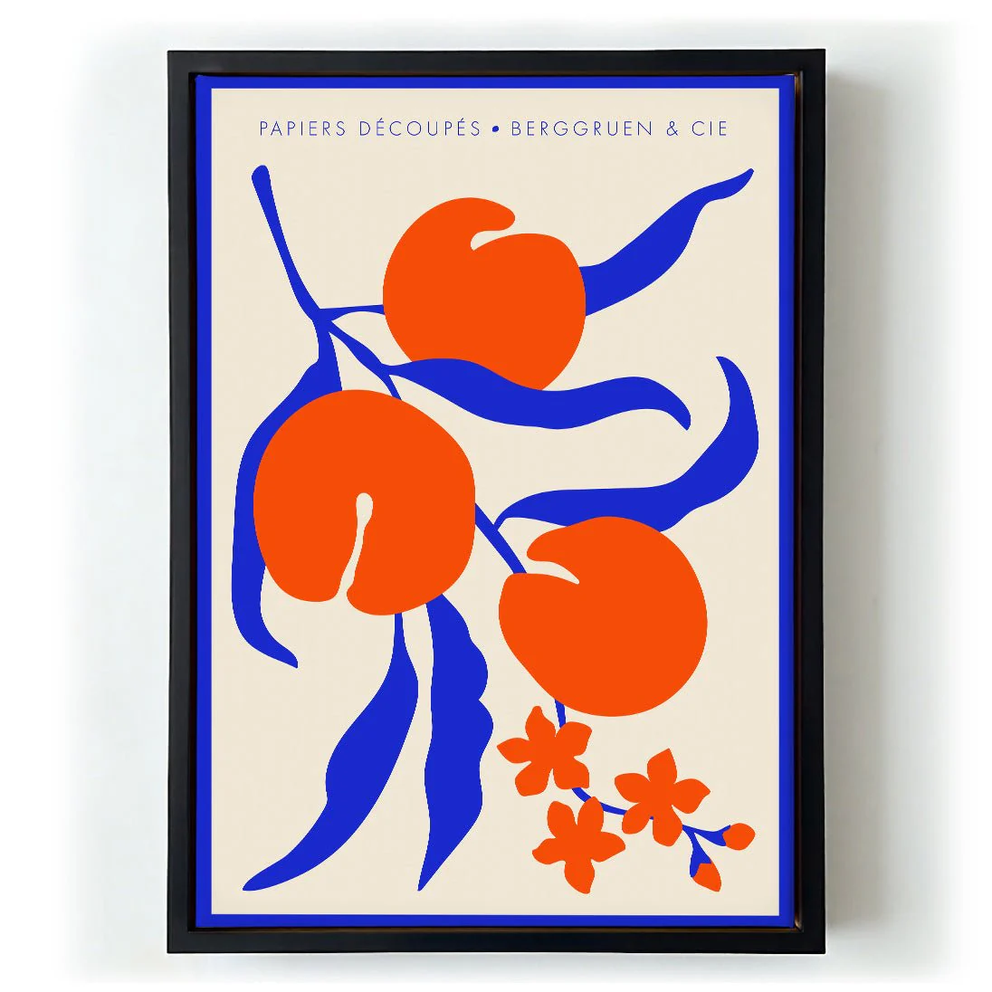 Peaches Blue Orange Papiers Découpés Art Exhibition - Image 6