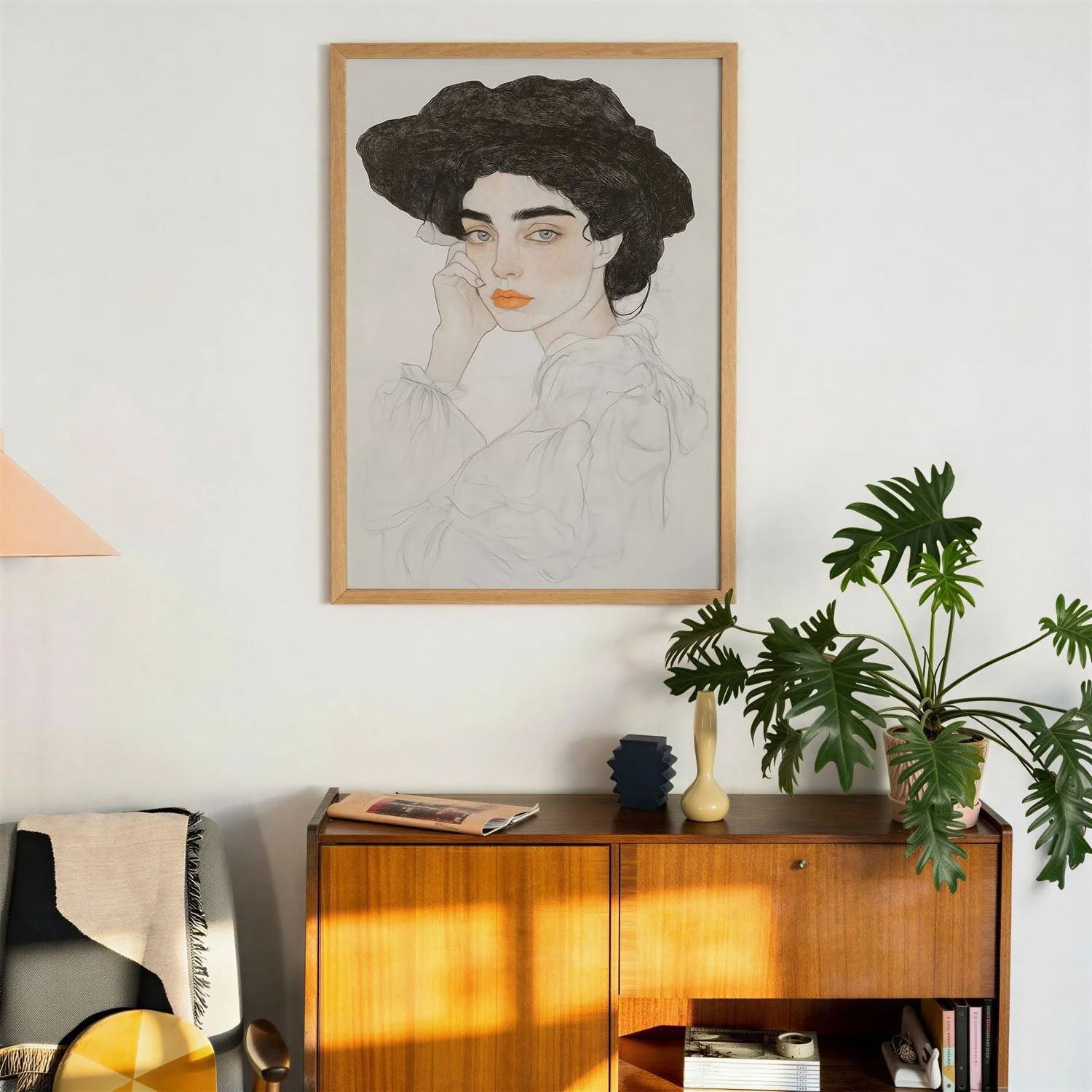 Pensive Lady In Hat by Annika Persson - Image 3