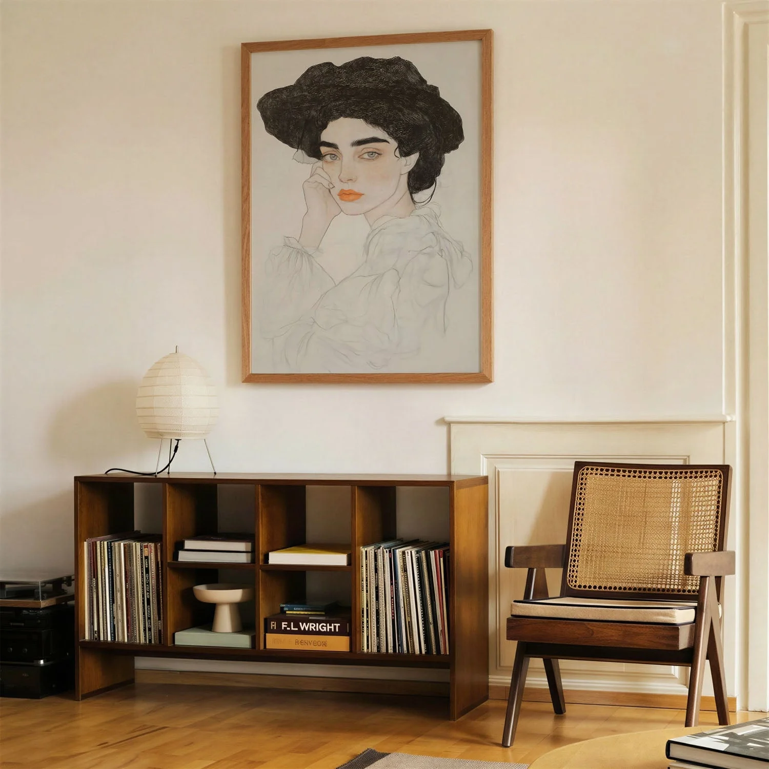 Pensive Lady In Hat by Annika Persson - Image 4