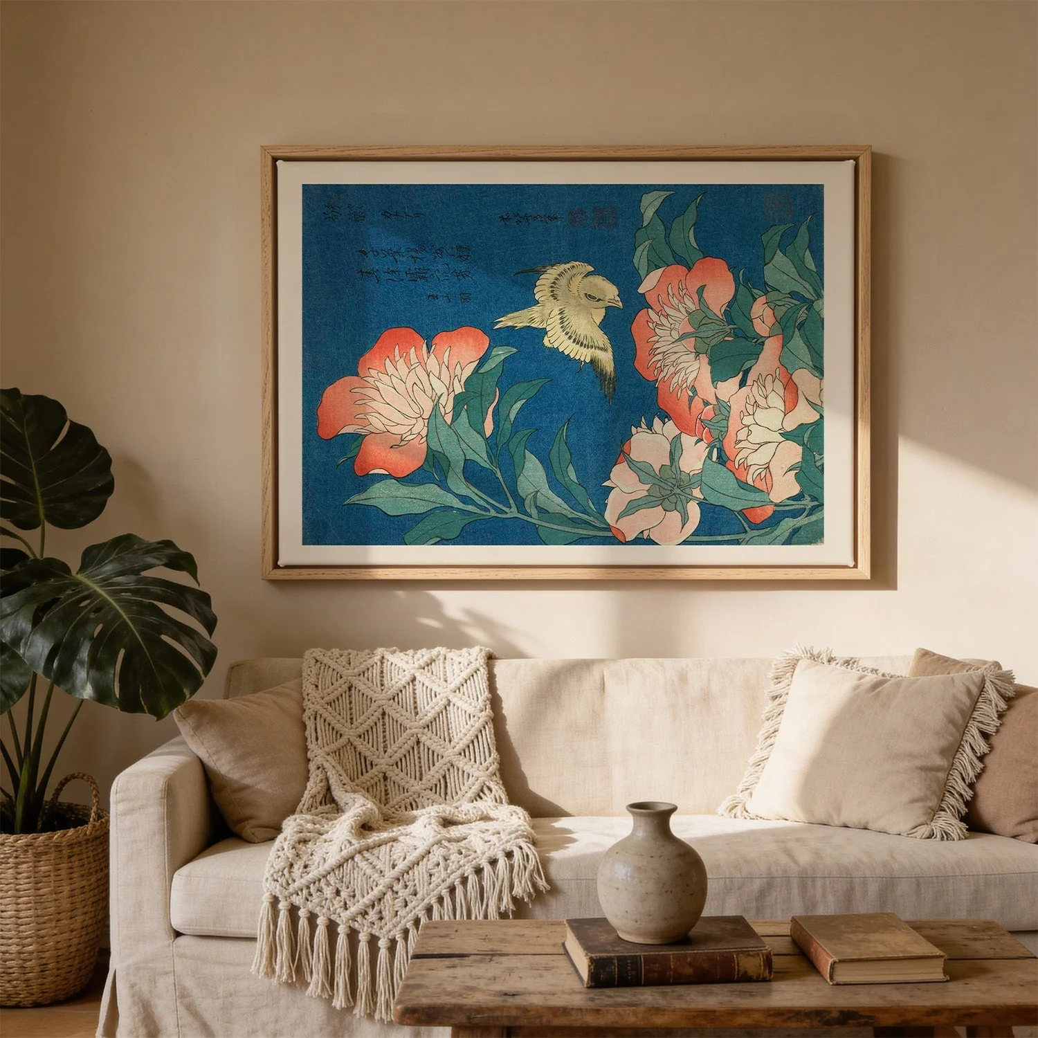 Peonies and Canary by Katsushika Hokusai - Image 3