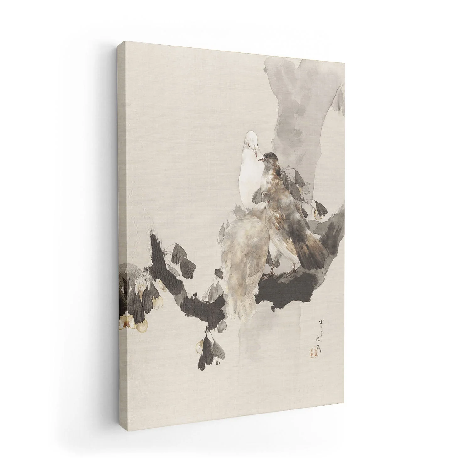 Pigeons in a Tree by Watanabe Seitei - Image 7
