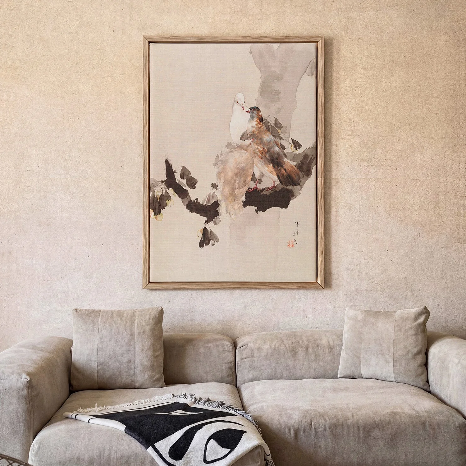 Pigeons in a Tree by WANTANABE SEITEI - Image 2