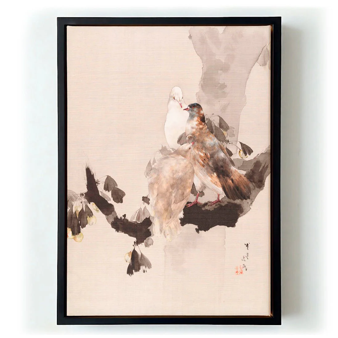 Pigeons in a Tree by WANTANABE SEITEI - Image 5