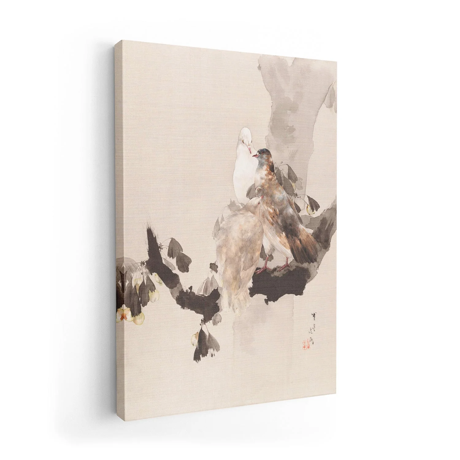 Pigeons in a Tree by WANTANABE SEITEI - Image 7