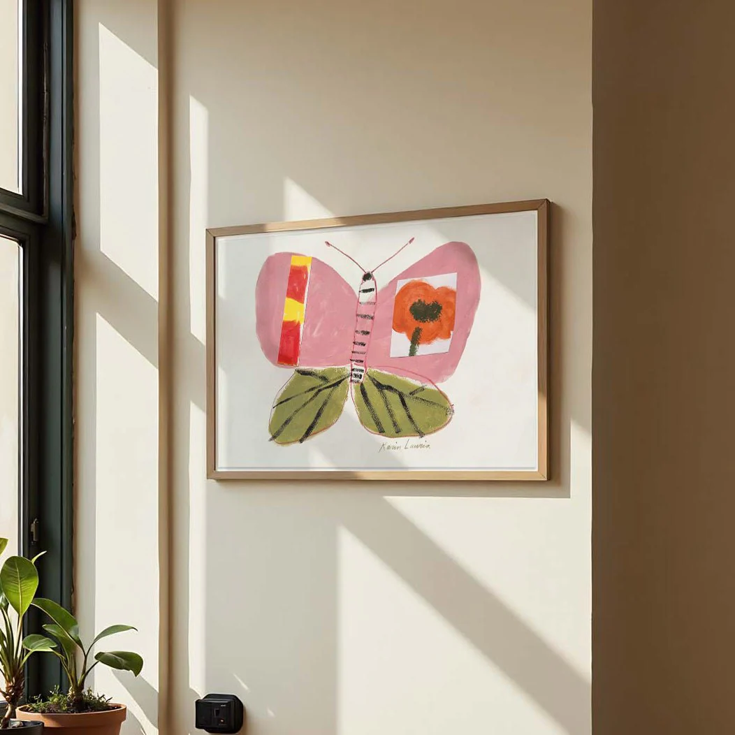 Pink and Green Butterfly by Karin Lauria - Image 3