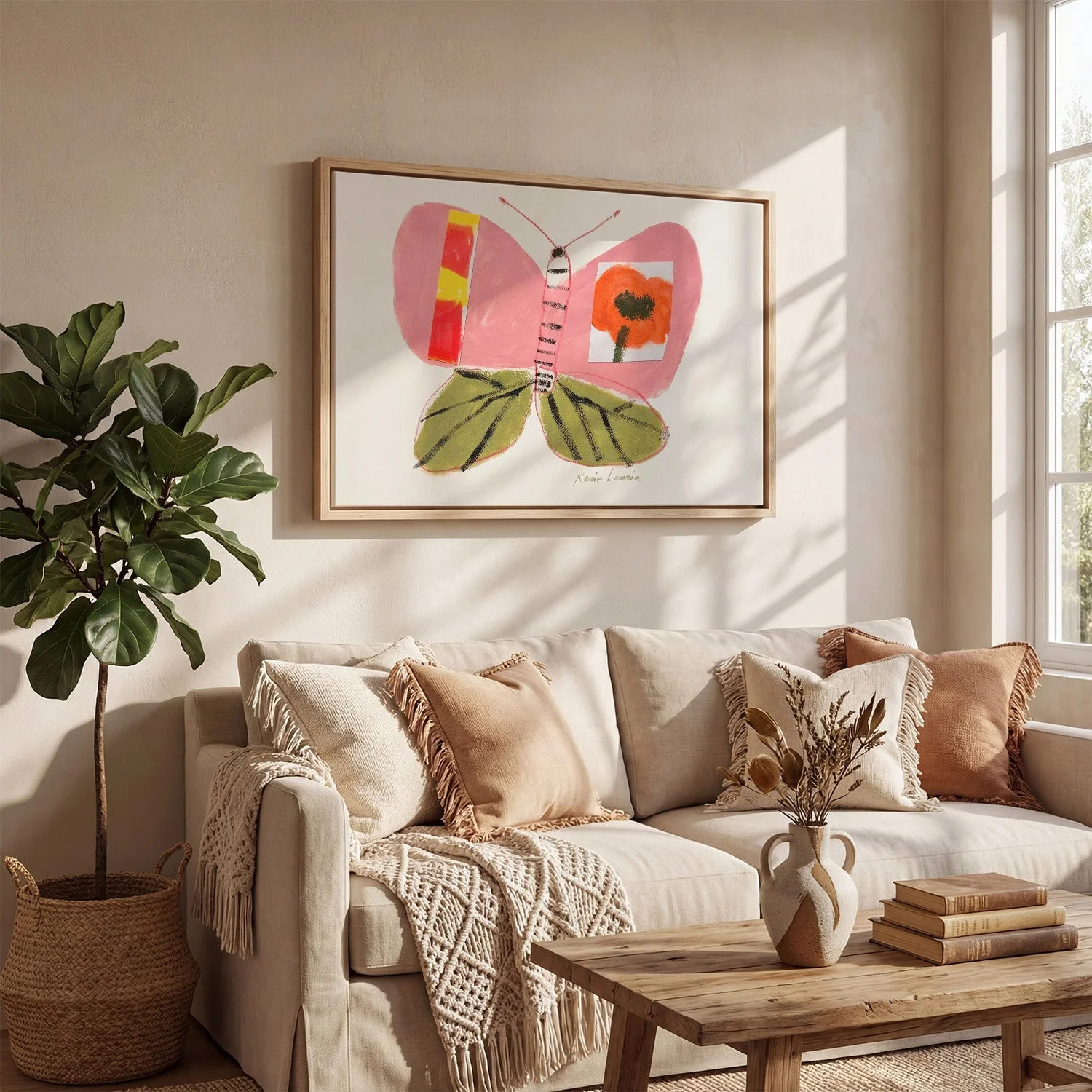 Pink and Green Butterfly by Karin Lauria - Image 4