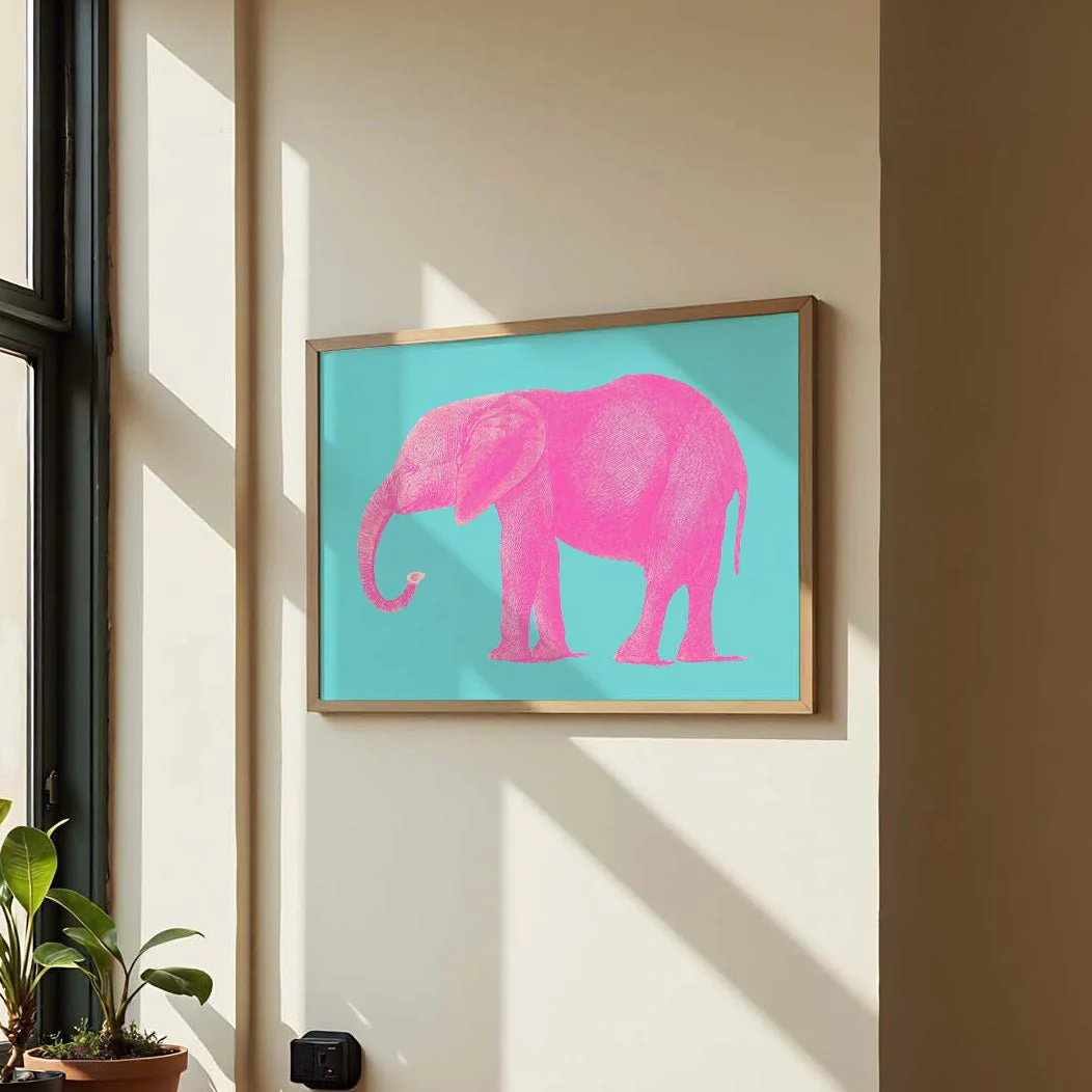 Pink Elephant Animal - Image 3