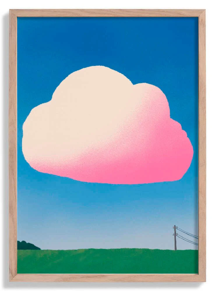 Pink Gradient Cloud by Little Dean