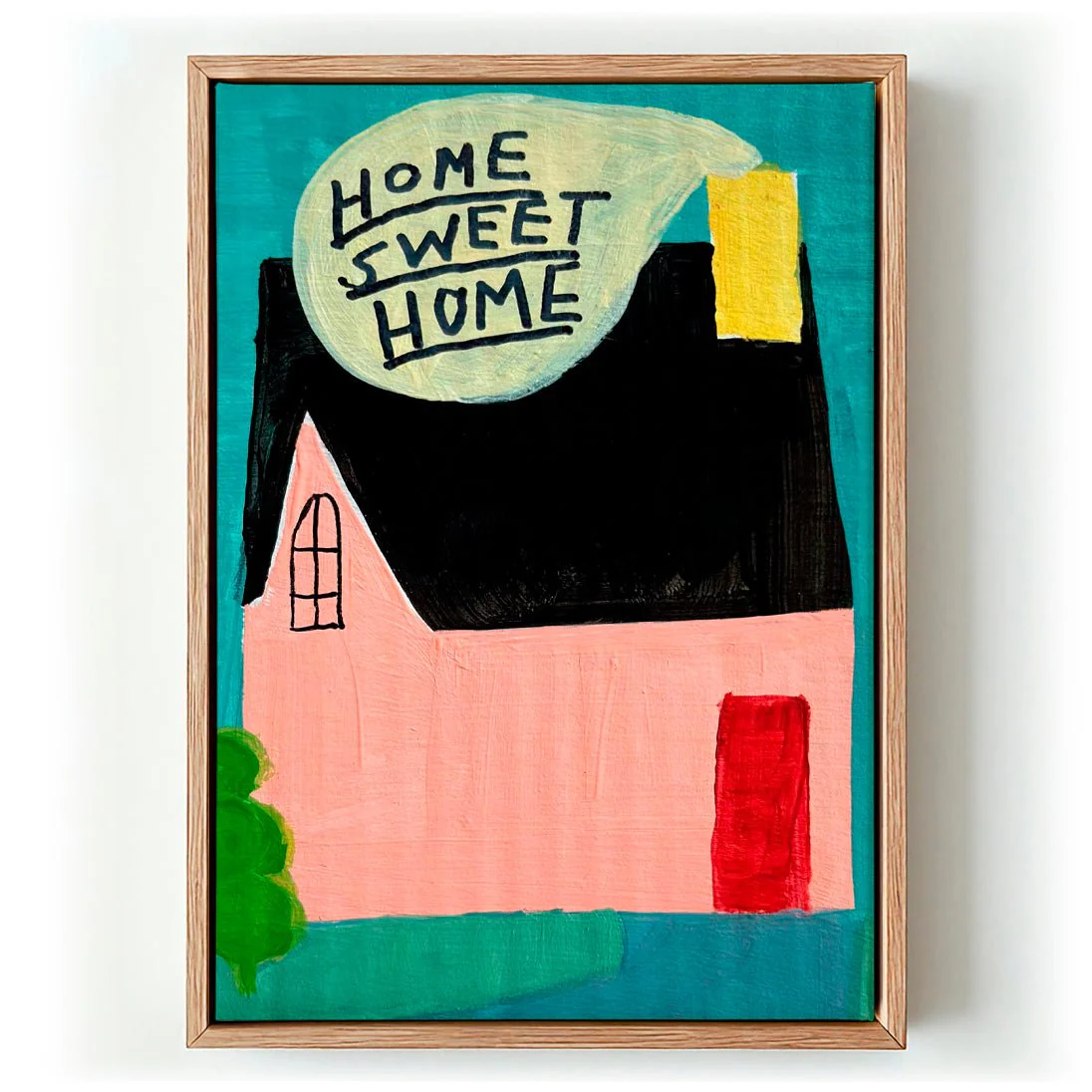 Pink House Home Sweet Home by Karin Lauria
