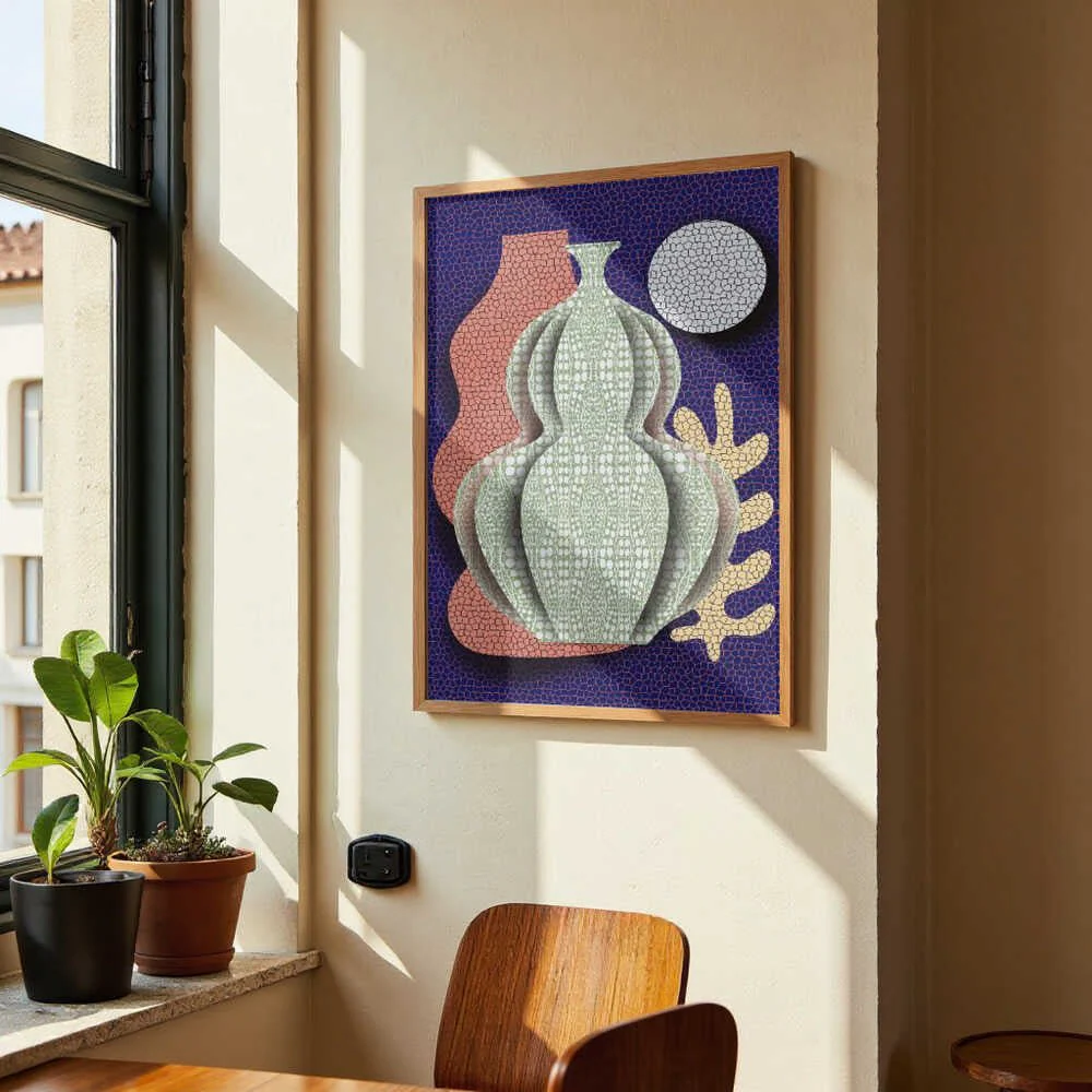 Pop Art Vase and Moon by Little Dean - Image 4