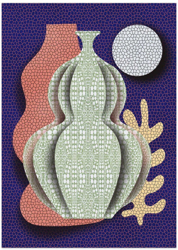 Pop Art Vase and Moon by Little Dean - Image 8