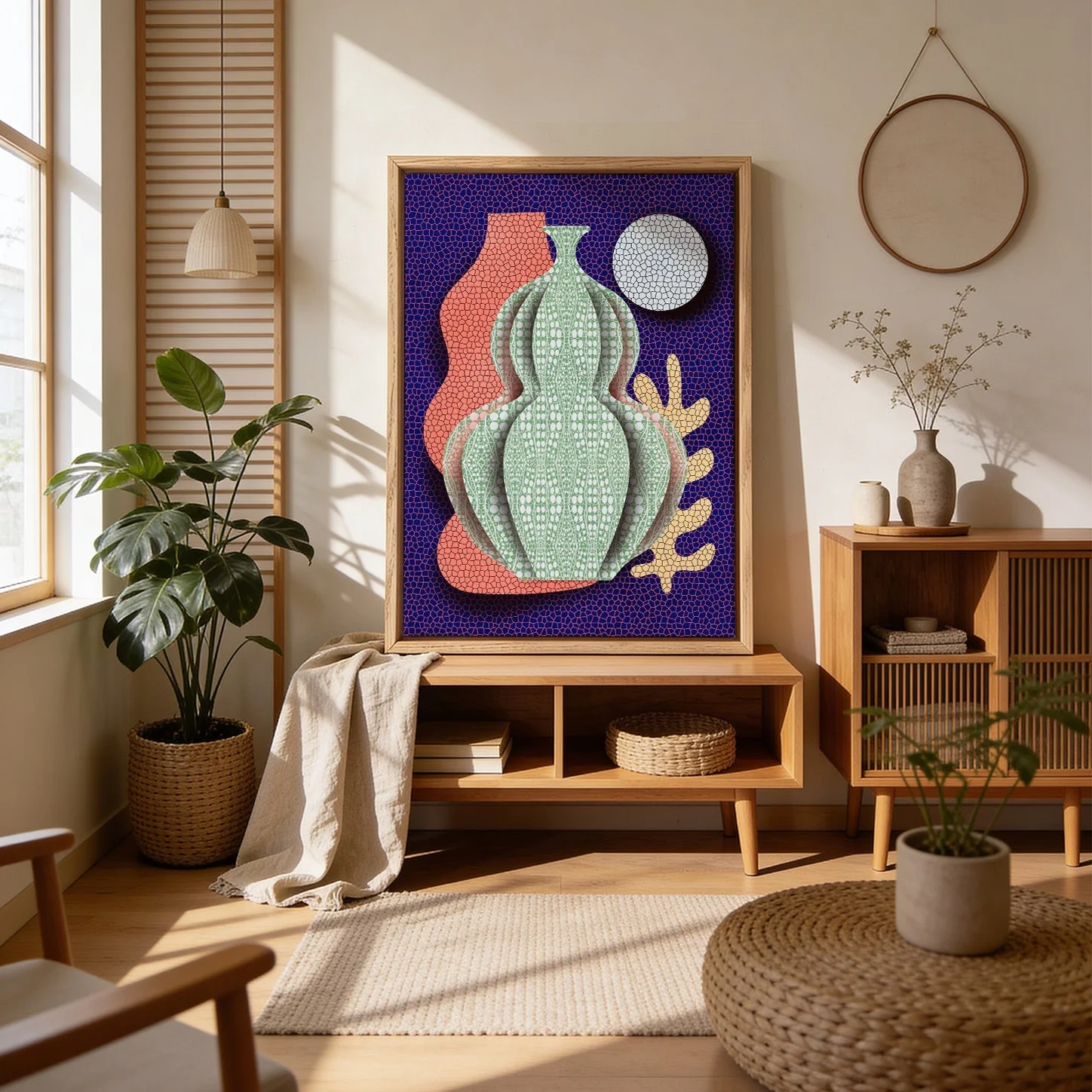 Pop Art Vase and Moon by Little Dean - Image 4