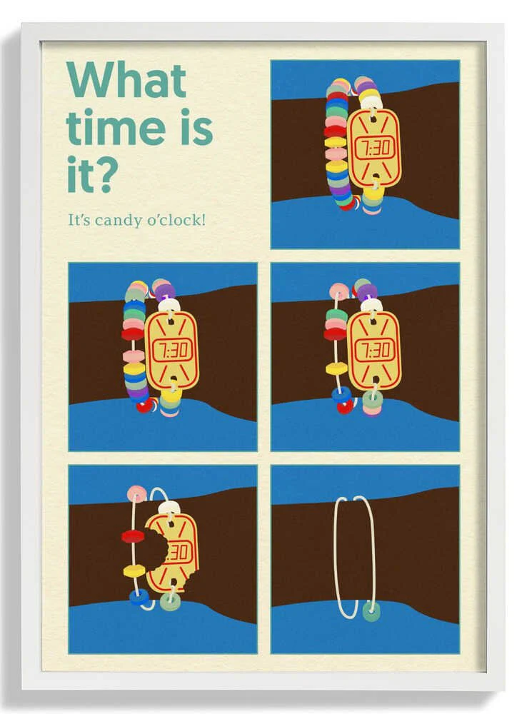 Poster Candy Clock by Rosi Feist - Image 5