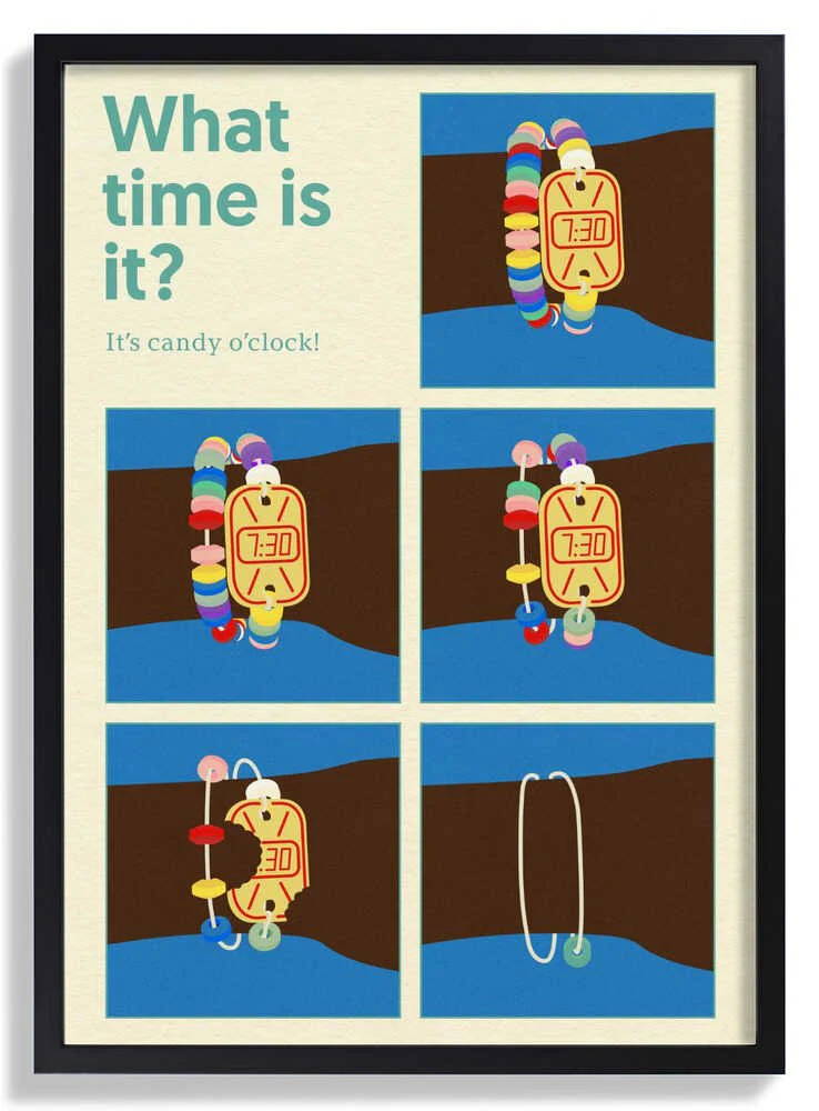 Poster Candy Clock by Rosi Feist - Image 6