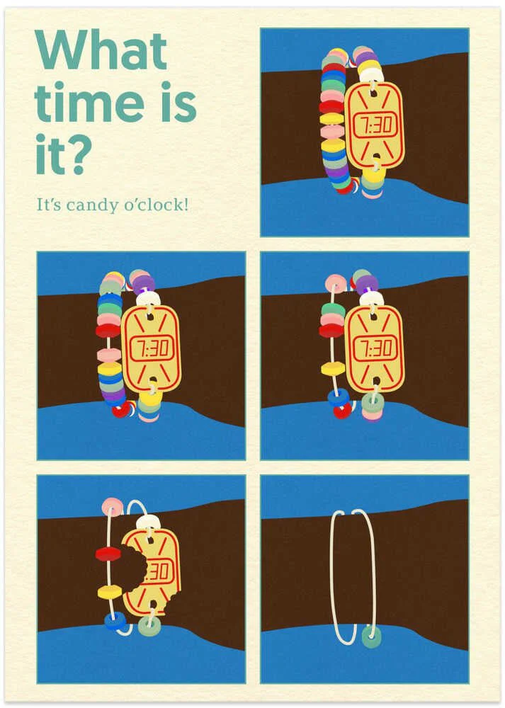 Poster Candy Clock by Rosi Feist - Image 8