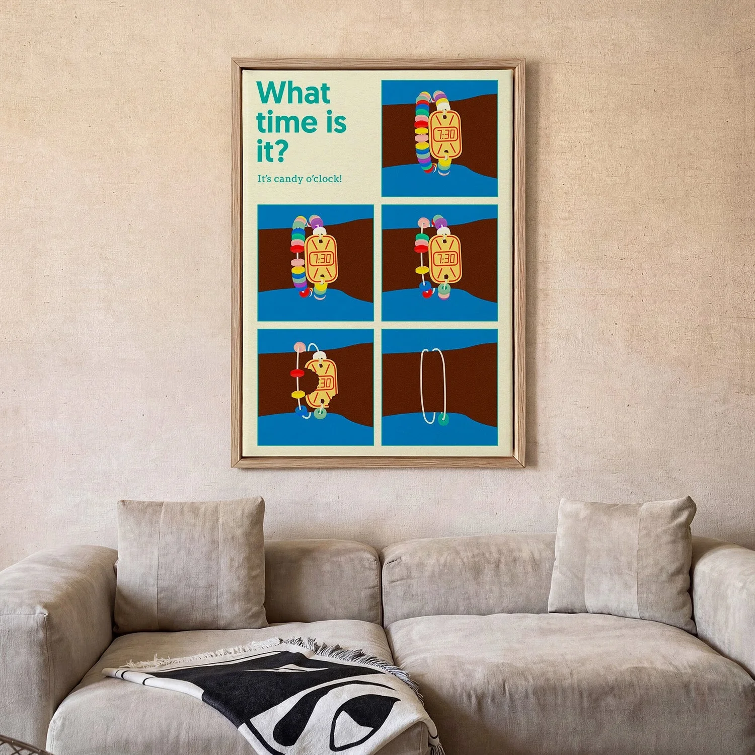 Poster Candy Clock by Rosi Feist - Image 2
