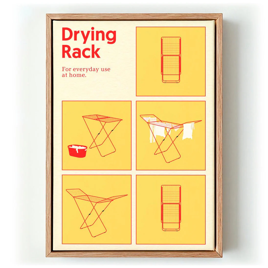 Poster Drying Rack by Rosi Feist