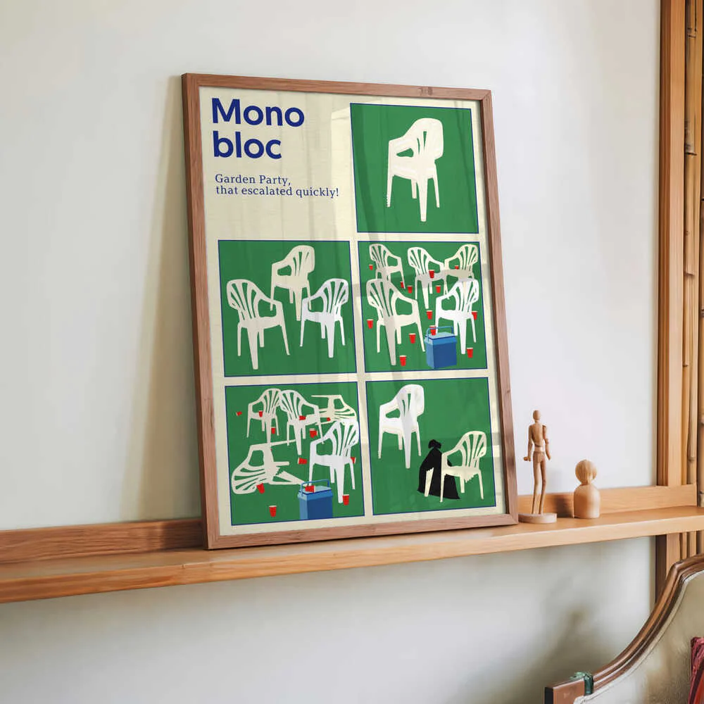 Poster Monobloc Five Squares by Rosi Feist - Image 2