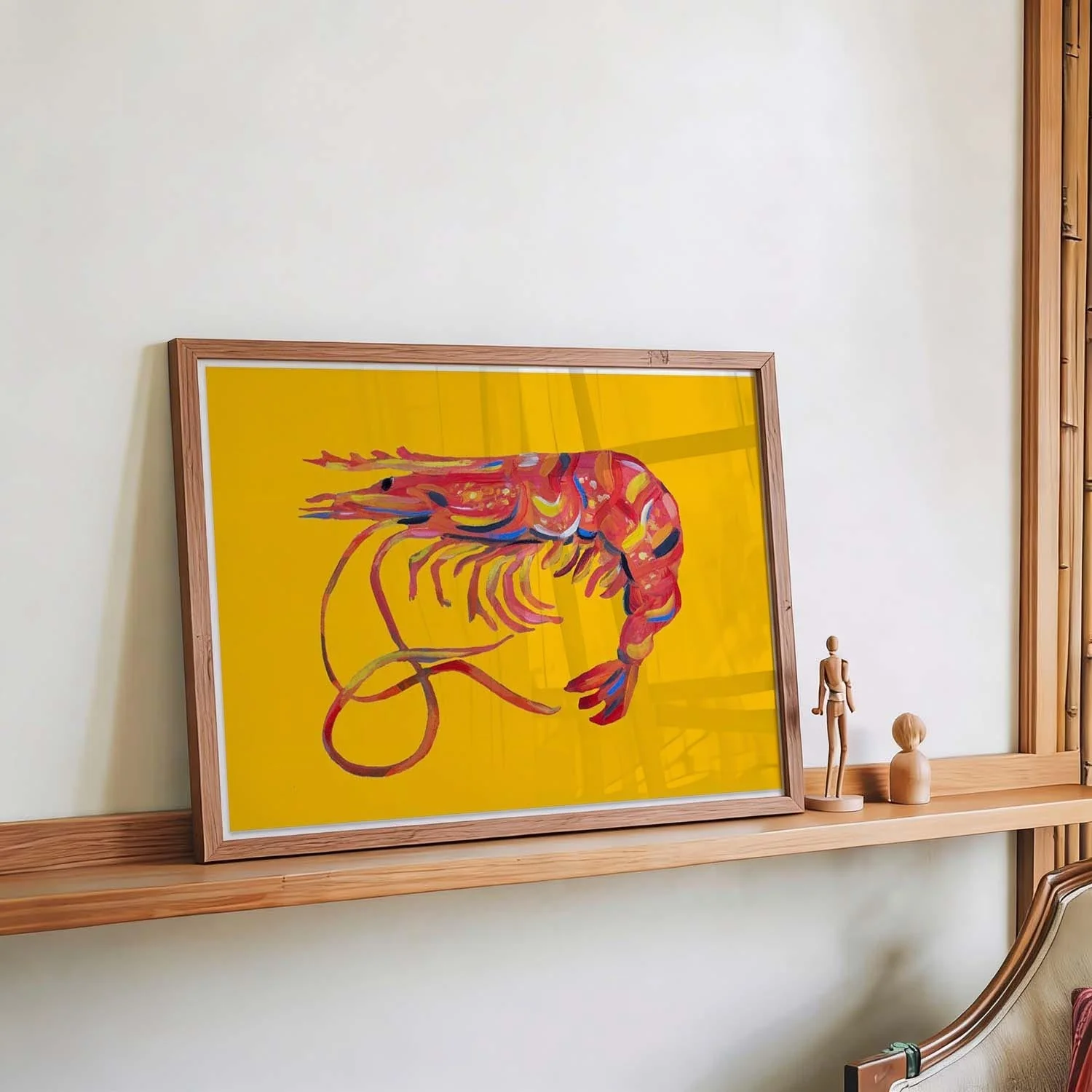 Prawn On Yellow by Alice Straker - Image 4