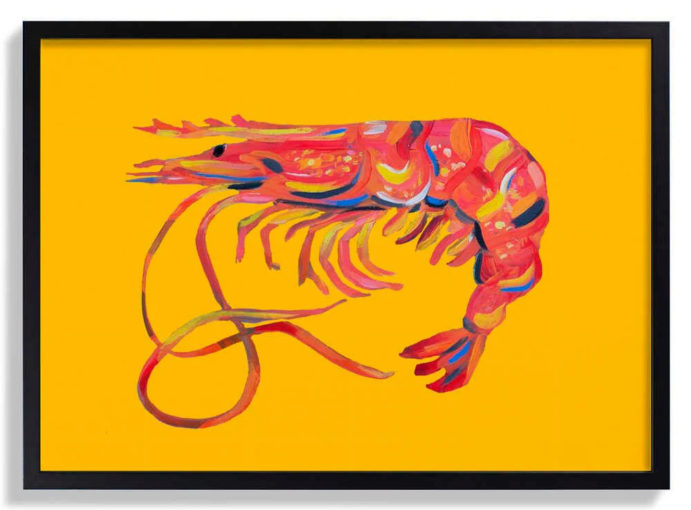 Prawn On Yellow by Alice Straker - Image 6