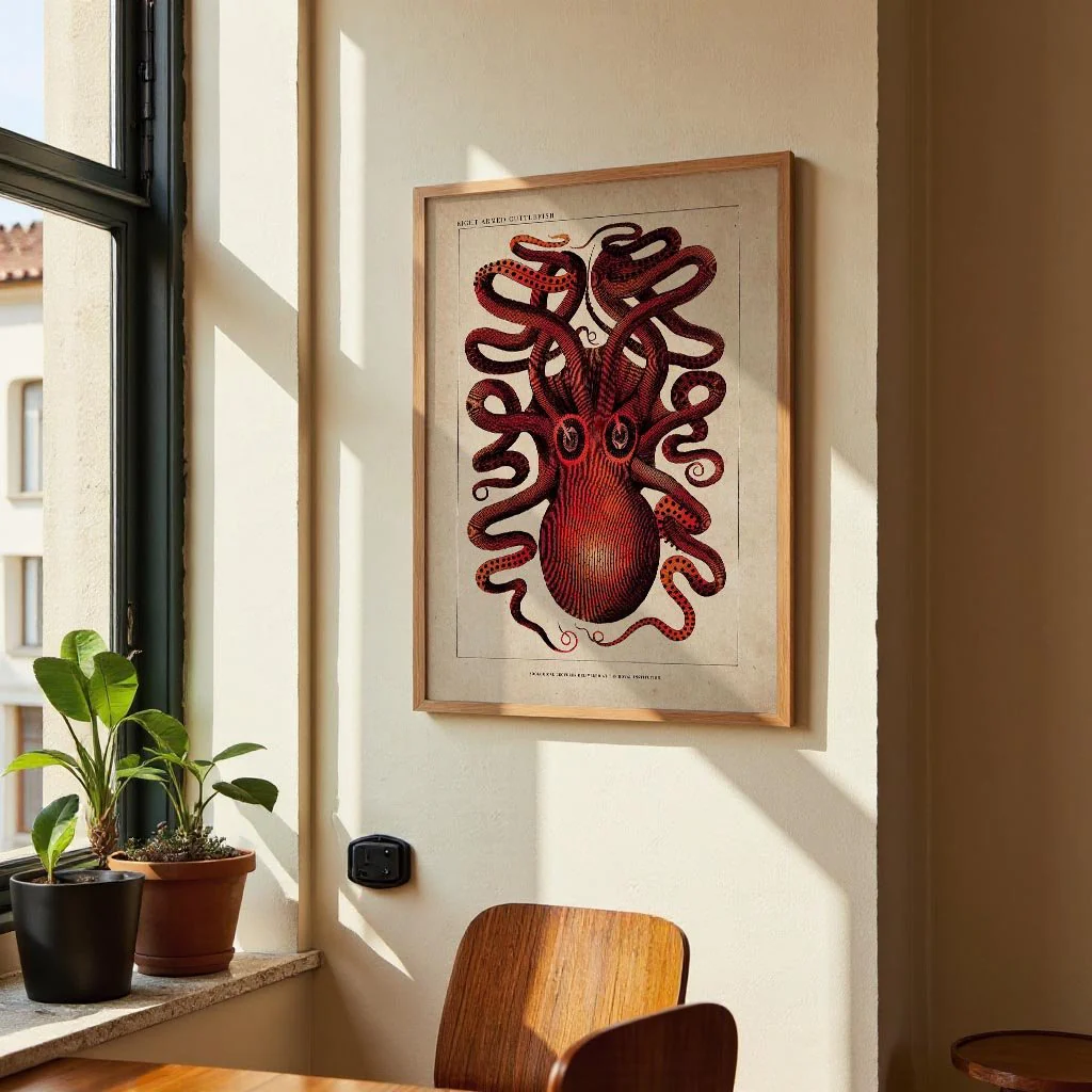 Antique Red Octopus - Image 2