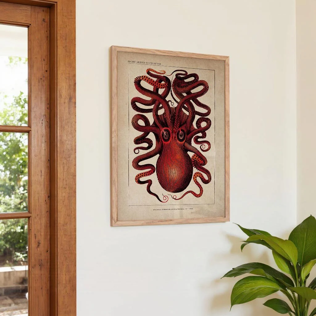 Antique Red Octopus - Image 4
