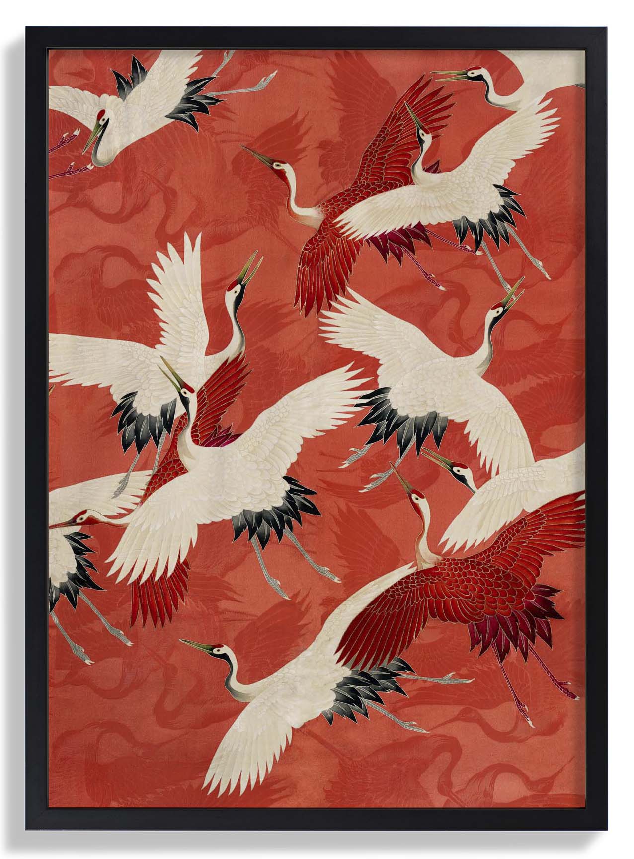 Red Cranes Kimono - Image 4
