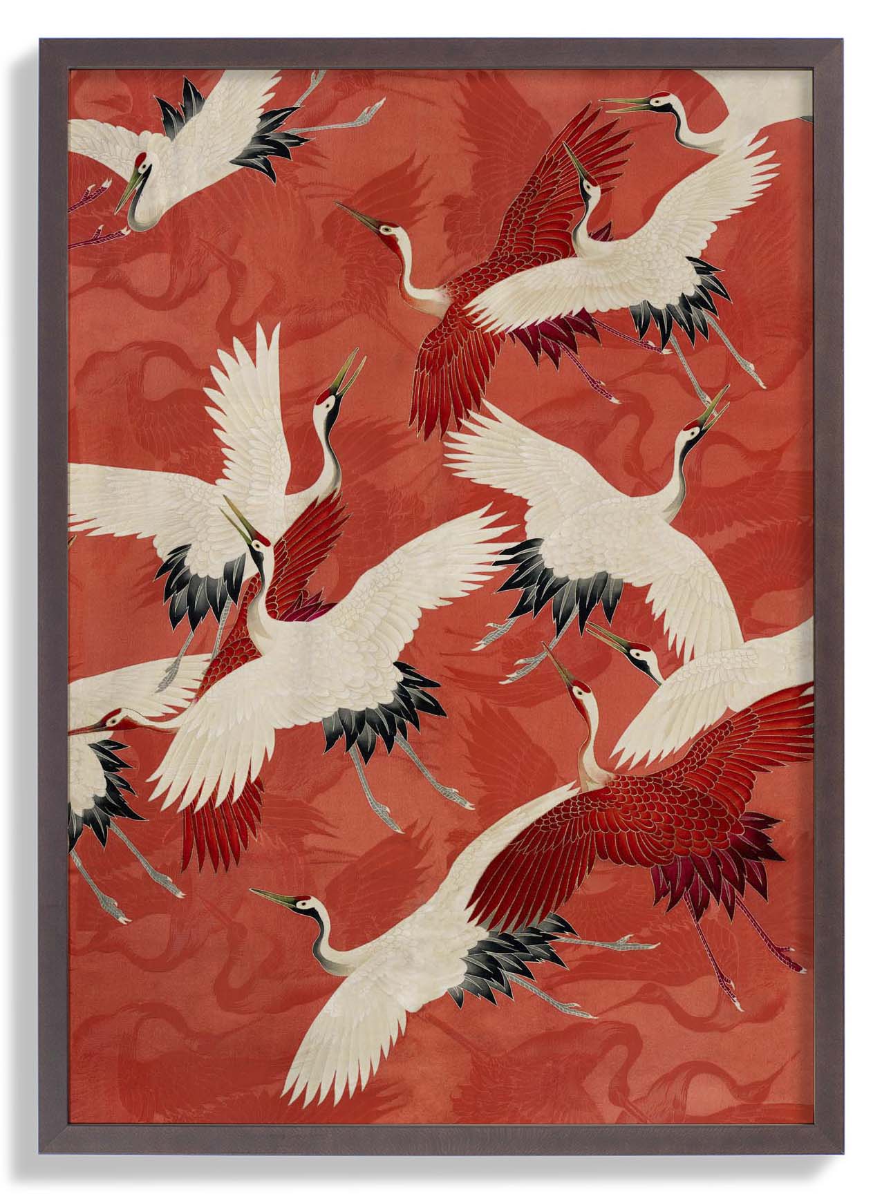 Red Cranes Kimono - Image 5