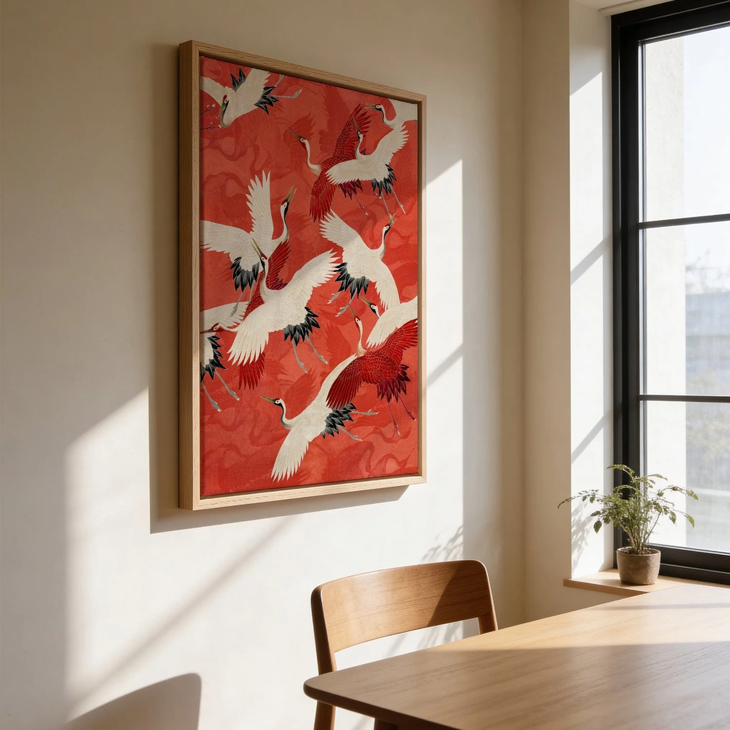 Red Cranes Kimono - Image 3