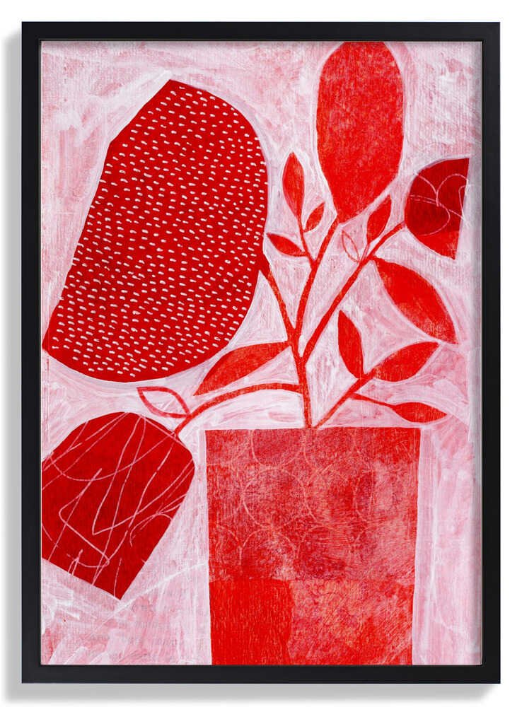 Red Floral Vase by Susan Black - Image 6