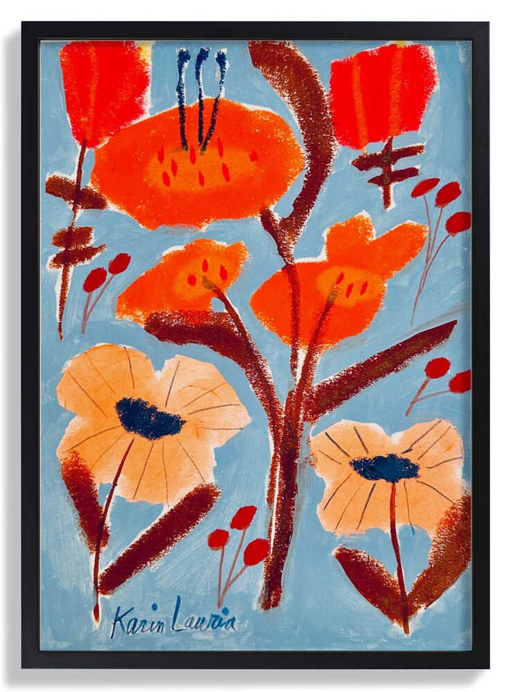 Red, Orange, and Peach Floral by Karin Lauria - Image 6