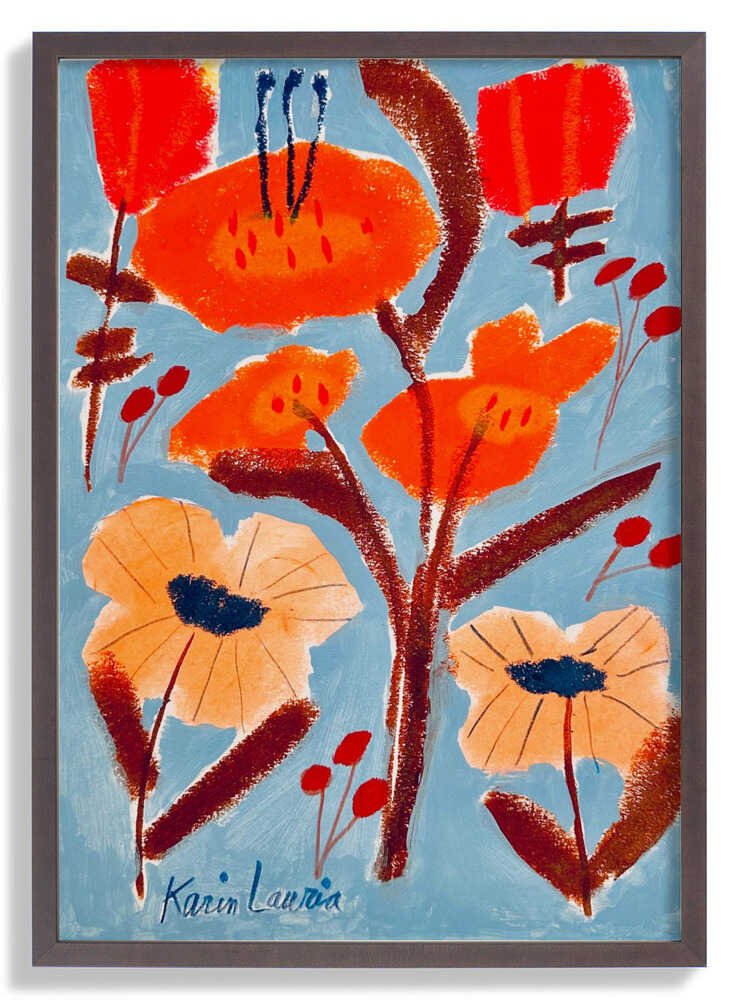 Red, Orange, and Peach Floral by Karin Lauria - Image 7