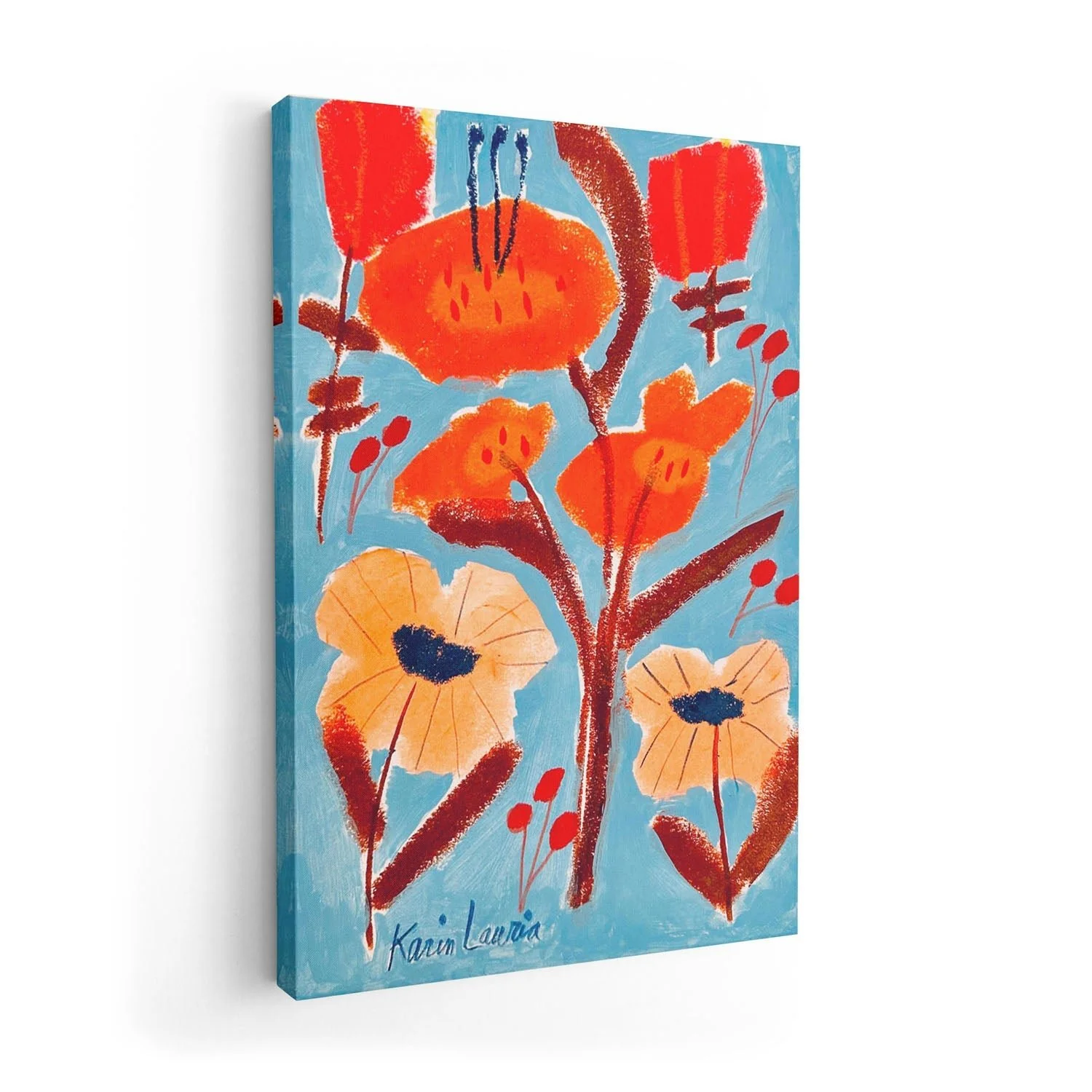 Red, Orange, and Peach Floral by Karin Lauria - Image 7