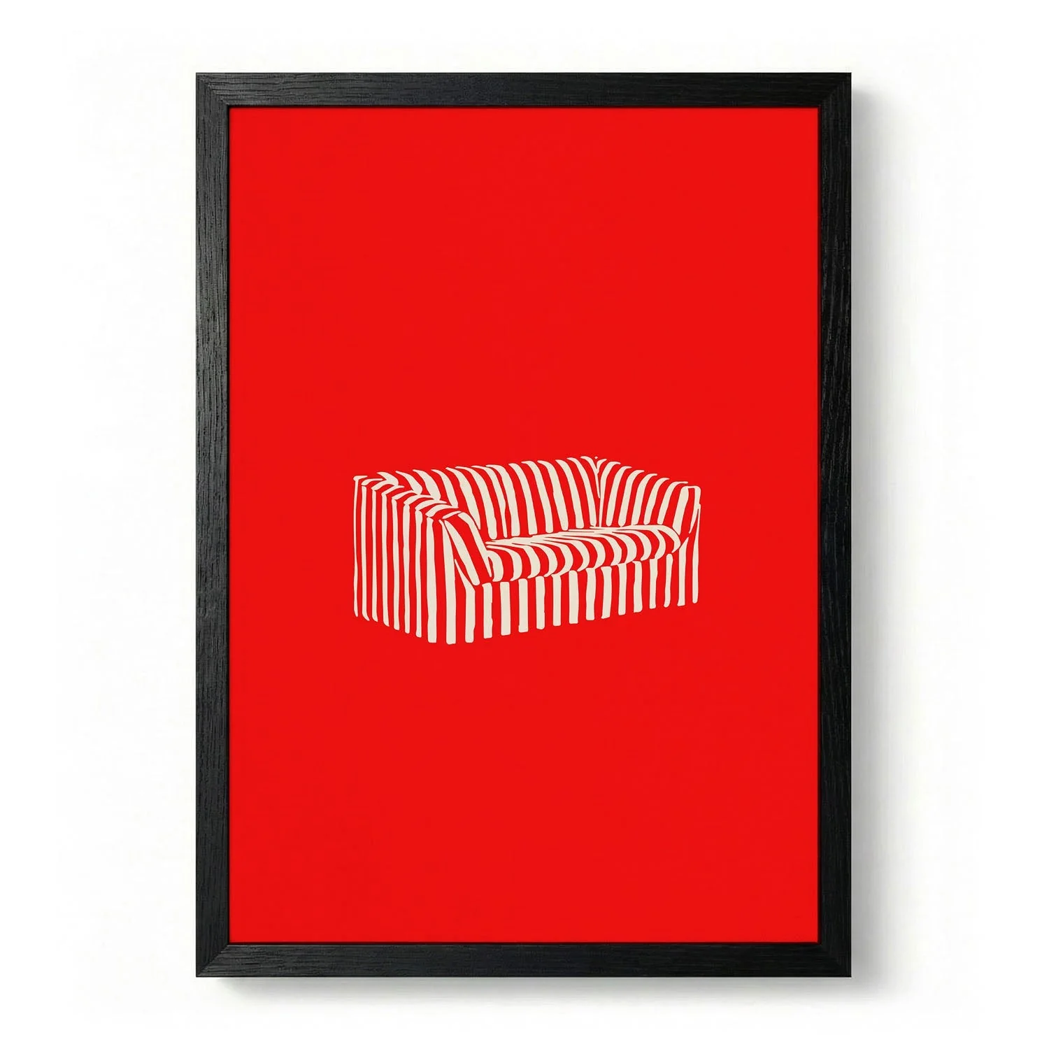 Red Striped Sofa by Greywork.Studio - Image 5