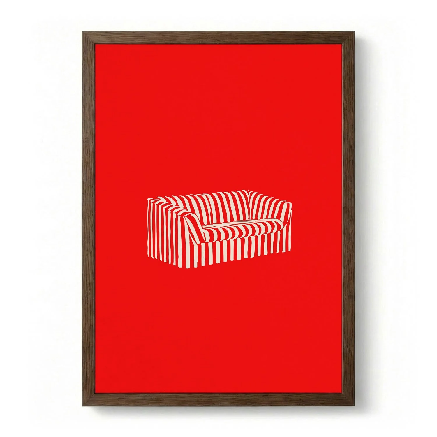 Red Striped Sofa by Greywork.Studio - Image 6